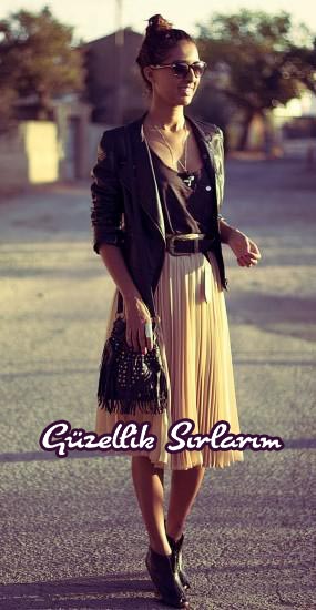 #Deri Ceketlerle Kombin