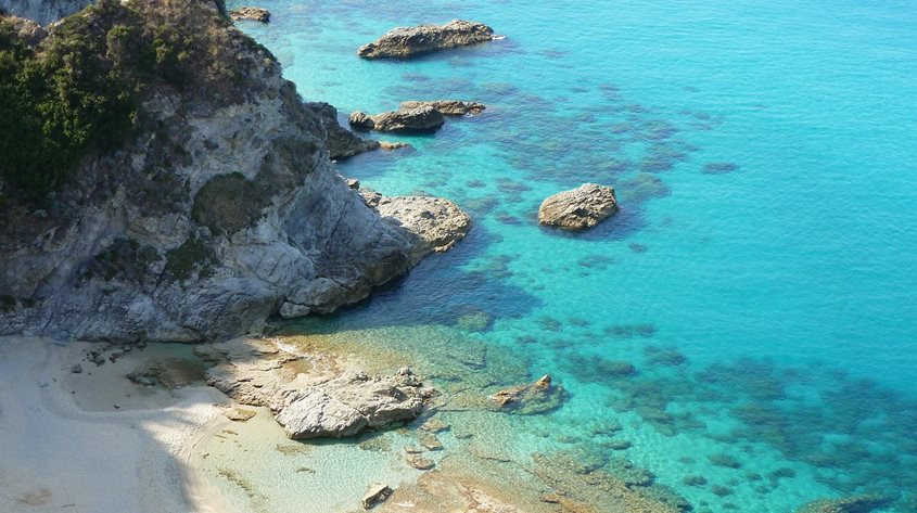 İtalyanın Plajları Capo Vaticano
