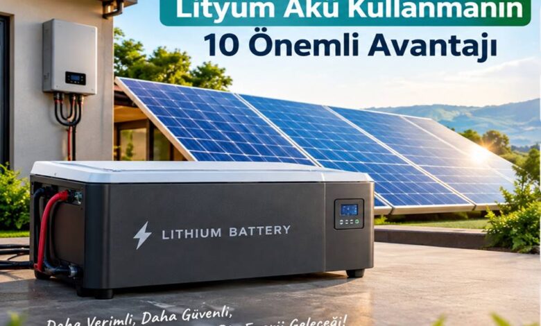 Güneş Enerjisi Sistemlerinde Lityum Akü Kullanmanın Avantajları
